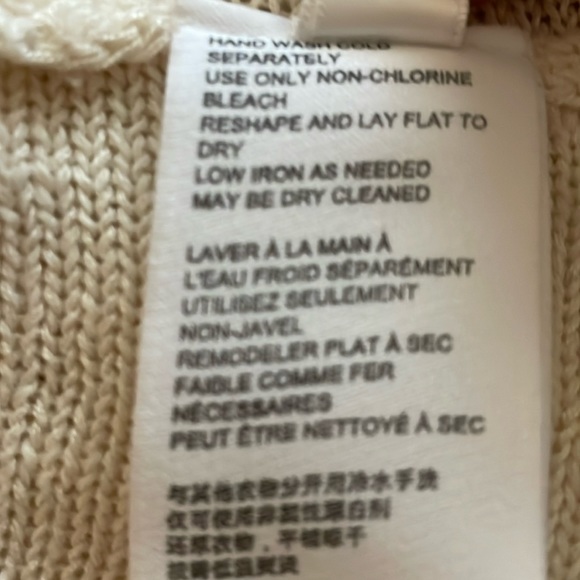 Anthropologie Boho Cream Fringe Sweater NWOT - Picture 7 of 7